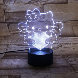 Lampe Hello Kitty cœur