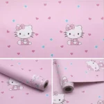 Papier peint Hello Kitty cœur