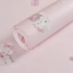 Papier peint Hello Kitty 3D rose