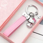 Porte-clés Hello Kitty trèfle kawaii