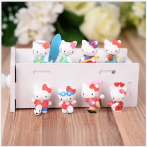 Figurines Hello Kitty x8