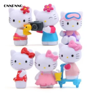 Figurine Hello Kitty vacance x6