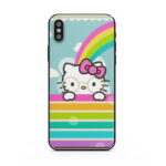 Coque Hello Kitty arc en ciel