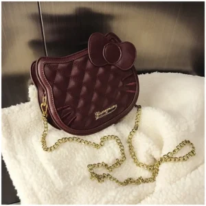 Sac à main Hello Kitty luxe marron