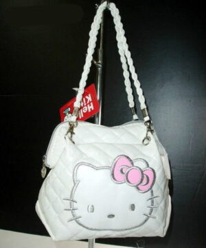 Sac à main Hello Kitty cuir blanc