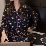 Pyjama Kuromi noir chic coton