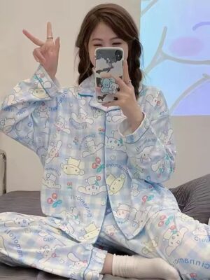 Pyjama Cinnamoroll carreaux coton