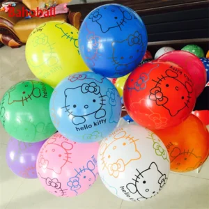 Ballons Hello Kitty multicolore 10 pièces
