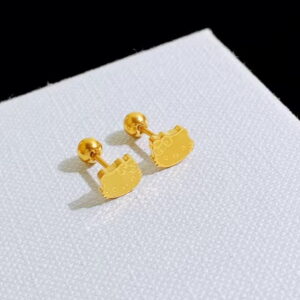 Boucle d’oreille Hello Kitty doré