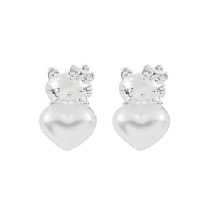 Boucle d’oreille Hello Kitty cœur