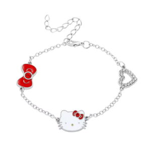 Bracelet Hello Kitty chaîne argent