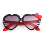 Lunettes de soleil Hello Kitty cœur noir