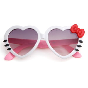 Lunettes de soleil Hello Kitty cœur blanc