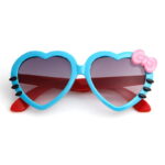 Lunettes de soleil Hello Kitty cœur bleu