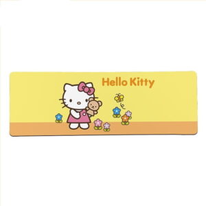 Tapis de souris Hello Kitty jaune large