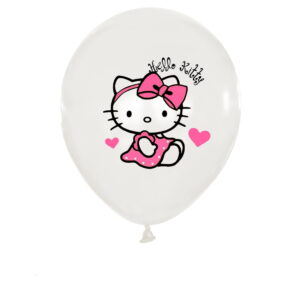 Ballons Hello Kitty blanc x10