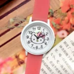 Montre Hello Kitty fluorescent rouge