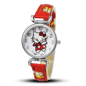 Montre Hello Kitty chic rouge