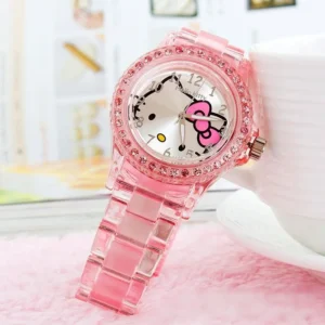Montre Hello Kitty analogique rose
