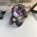 Casquette Hello Kitty fleur noir
