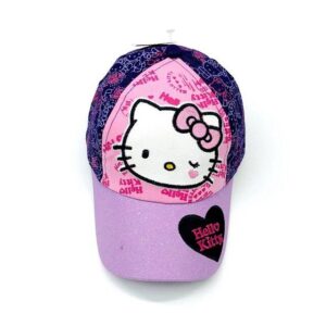 Casquette Hello Kitty clin d’œil bleu