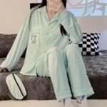 Pyjama Pochacco vert coton