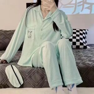 Pyjama Pochacco vert coton