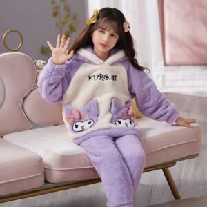 Pyjama Kuromi chaud violet