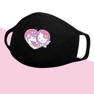 Masque Hello Kitty fée licorne