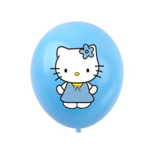 Ballons Hello Kitty bleus x10