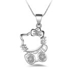 Collier Hello Kitty cristal blanc
