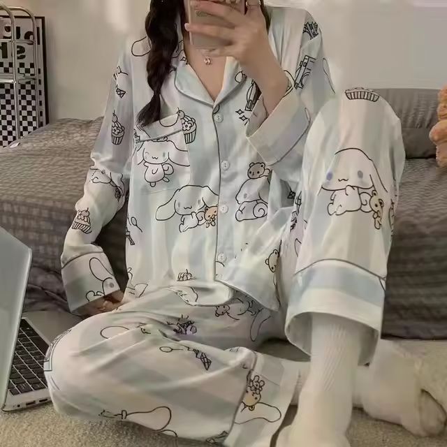 Pyjama Cinnamoroll rayé coton