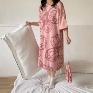 Pyjama long Hello Kitty rouge