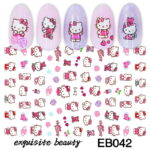 Nail art Hello Kitty relief 3D rose