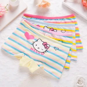 Boxer Hello Kitty rayure x4
