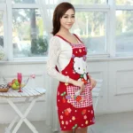 Tablier Hello Kitty fraise rouge