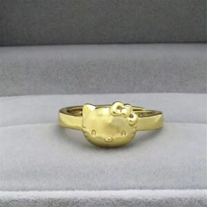 Bague Hello Kitty plaqué or
