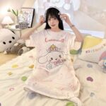 Pyjama long Cinnamoroll rouge