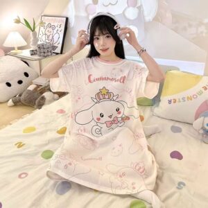 Pyjama long Cinnamoroll rouge