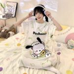 Pyjama long Hello Kitty vert