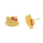 Boucle d’oreille Hello Kitty couleur or