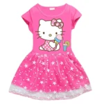 Robe Hello Kitty star rose bonbon
