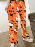 Pantalon de pyjama Hello Kitty orange hiver