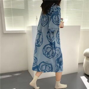 Pyjama long Doraemon bleu