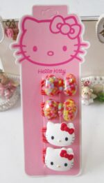 Élastique nœud cheveux Hello Kitty multicolor