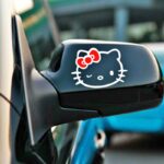 Sticker Hello Kitty clin d’œil blanc et rouge x2