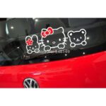 Sticker Hello Kitty rouge et blanc
