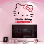 Sticker Hello Kitty sweet rouge et noir