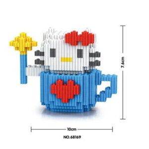 Jeu de construction Hello Kitty tasse bleu