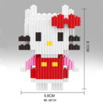 Jeu de construction Hello Kitty salopette rouge